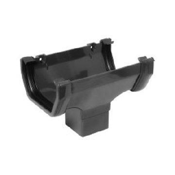 Square line dakgoot-regenpijp connector antraciet