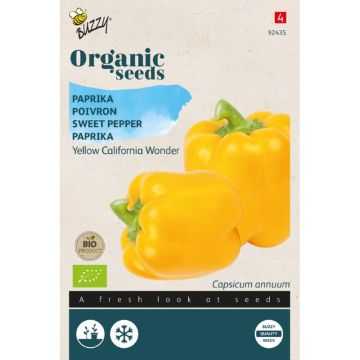 Buzzy® Organic Paprika Yellow California Wonder zaden(BIO) gele paprika