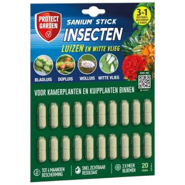 Sanium sticks tegen luizen en witte vlieg