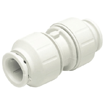 Speedfit rechte koppeling 15mm wit
