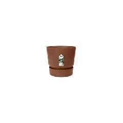 Elho Greenville rond 14cm gemberbruin