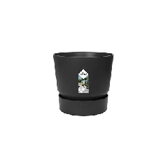 Elho Greenville rond 14 cm - zwart