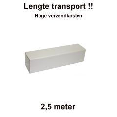 Square line regenpijp vierkant 65 mm wit 2.5 meter