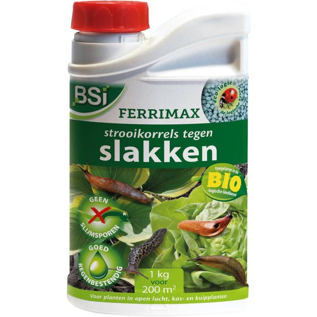 BSI Ferrimax bio| 1 KG Slakkenkorrels voor 200m² 