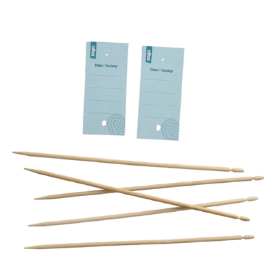 SOGO Bamboe Sticks 5 + 10x Bio Plantlabel