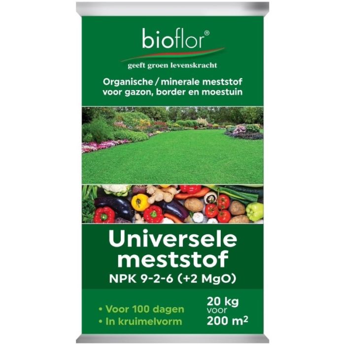 Bioflor Universele mest 9-2-6 (+2 MgO) 20 kg
