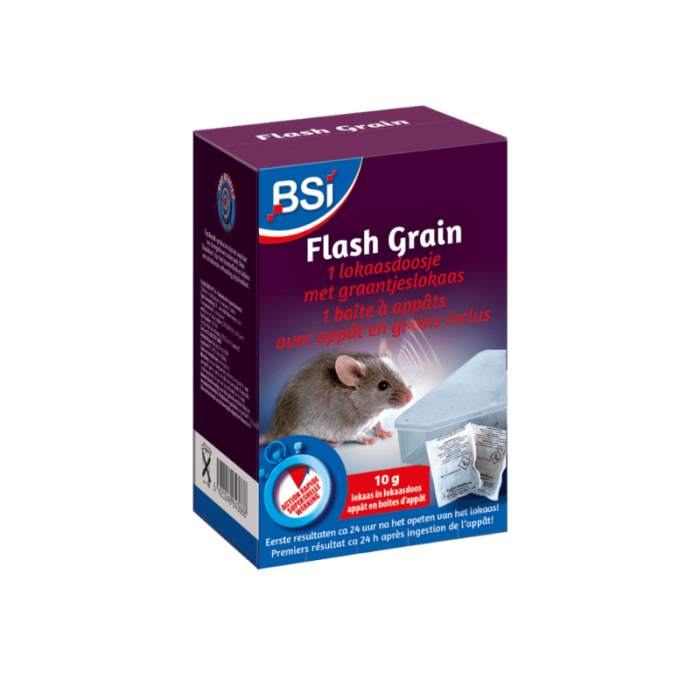 BSI Flash Grain Muizenlokdoos 10gr - 1 stuk
