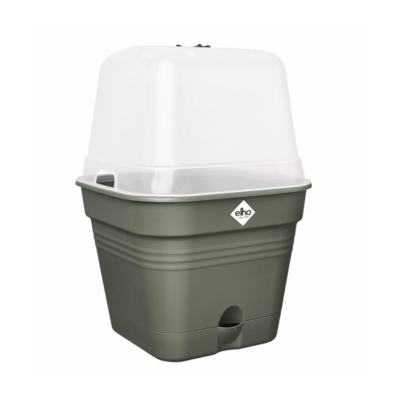 Elho Green Basics Kweekpot Vierkant all-in-1 Blad Groen - 20cm