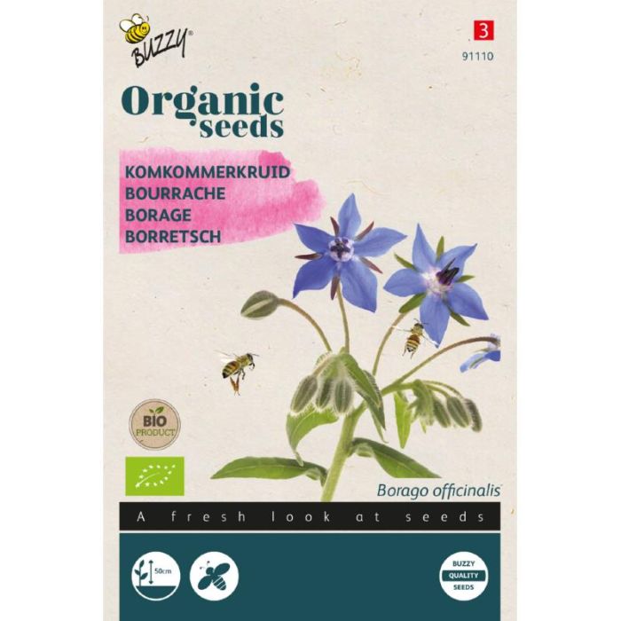 buzzy komkommerkruid zaden
