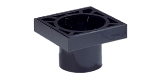 PVC Ontlastput 150x150mm  + rooster 80mm