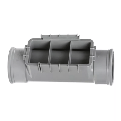 pvc ontstoppingsstuk met klemdeksel en wiggen 2x manchet 125mm