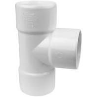 PVC T-stuk 90 graden wit, 50 mm (3 x mof)