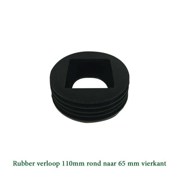 pvc 65mm rubberverloop naar 110mm