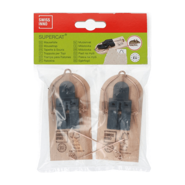 Swissinno SuperCat Houten Muizenval - 2 stuks